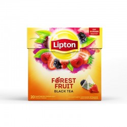 Чай черный, Lipton (Липтон) 1.7 г №40 Форест фрут лесные ягоды ароматизированный с кусочками ягод пирамидки