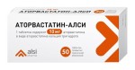 Аторвастатин-АЛСИ, таблетки покрытые пленочной оболочкой 10 мг 50 шт