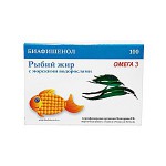 Рыбий жир, Биафишенол капсулы 0.3 г 100 шт с морскими водорослями