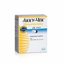 Ланцет стерильный, Accu-Chek (Акку-чек) 24 шт мультикликс