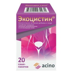 Экоцистин, порошок для раствора для приема внутрь 3000 мг 20 шт пакет-саше