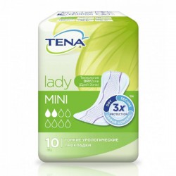 Прокладки урологические для взрослых, Tena Lady (Тена леди) 10 шт мини