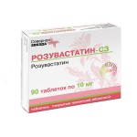 Розувастатин-СЗ, таблетки покрытые пленочной оболочкой 10 мг 90 шт